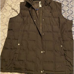 Chocolate brown hooded vest size XL